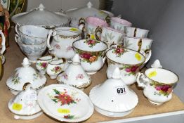 A SMALL QUANTITY OF ASSORTED ROYAL ALBERT TEA AND DINNER WARES, ETC, firsts and seconds, including