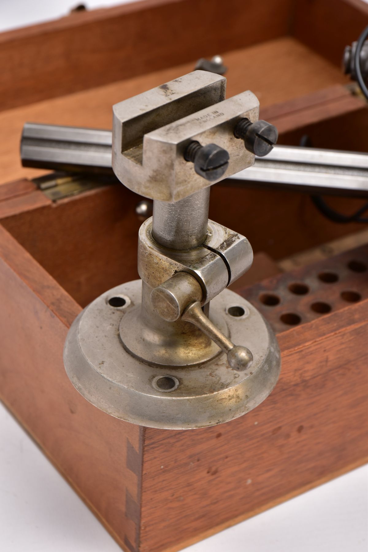 A 'LORCH' SCHMIDT & CO' JEWELLERS LATHE, boxed but incomplete, together with an additional gear - Image 3 of 16