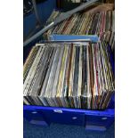 TWO TRAYS CONTAINING OVER ONE HUNDRED AND FIFTY LPS of mostly easy listening music including Shirley