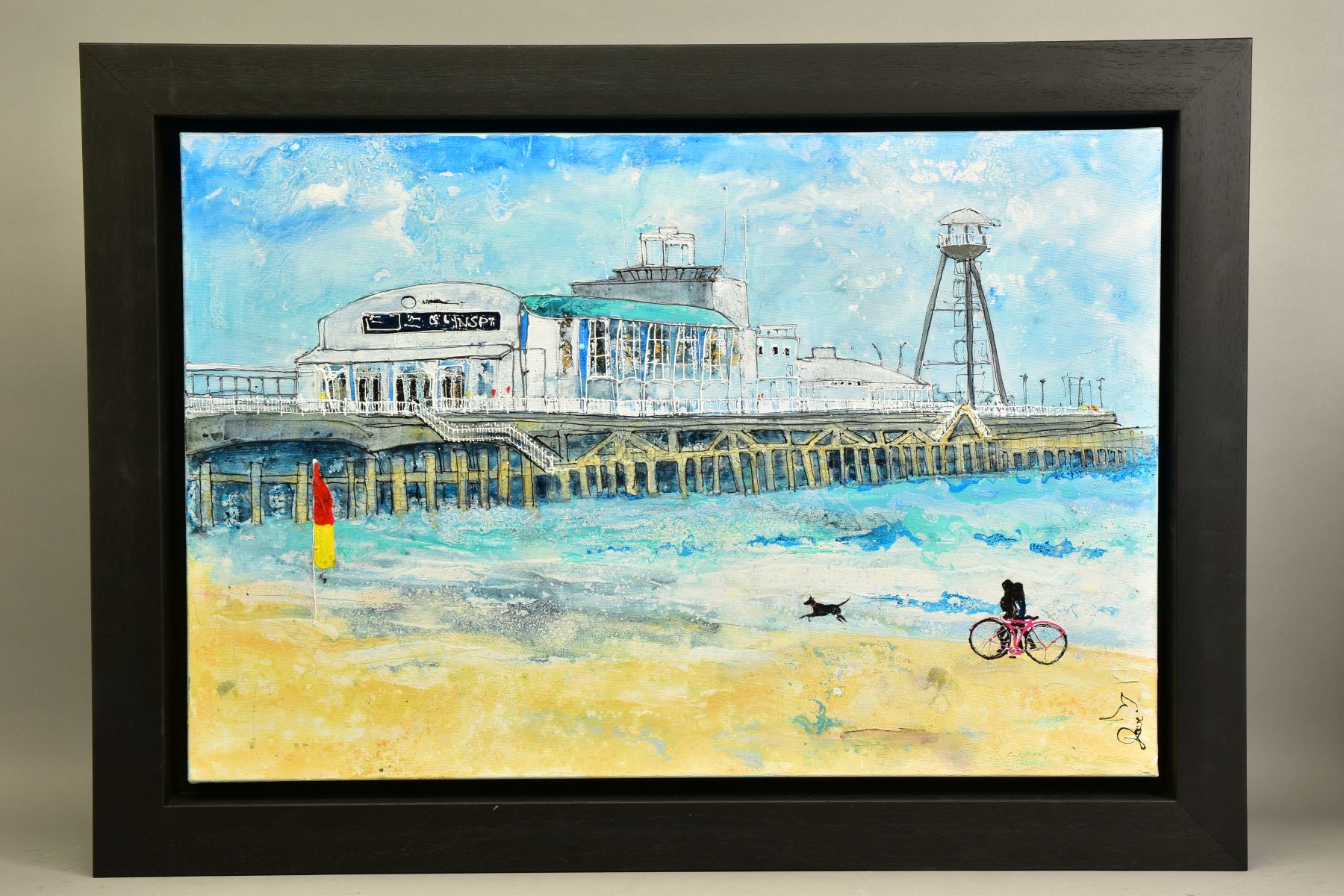 KATHARINE DOVE (BRITISH CONTEMPORARY) 'BOURNEMOUTH PIER', a south coast landscape, signed bottom - Image 2 of 14