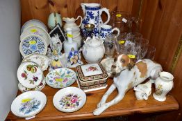 CERAMICS AND GLASS, ETC, to include a Stuart Crystal Woodchester Fern lemonade set, Royal Worcester,