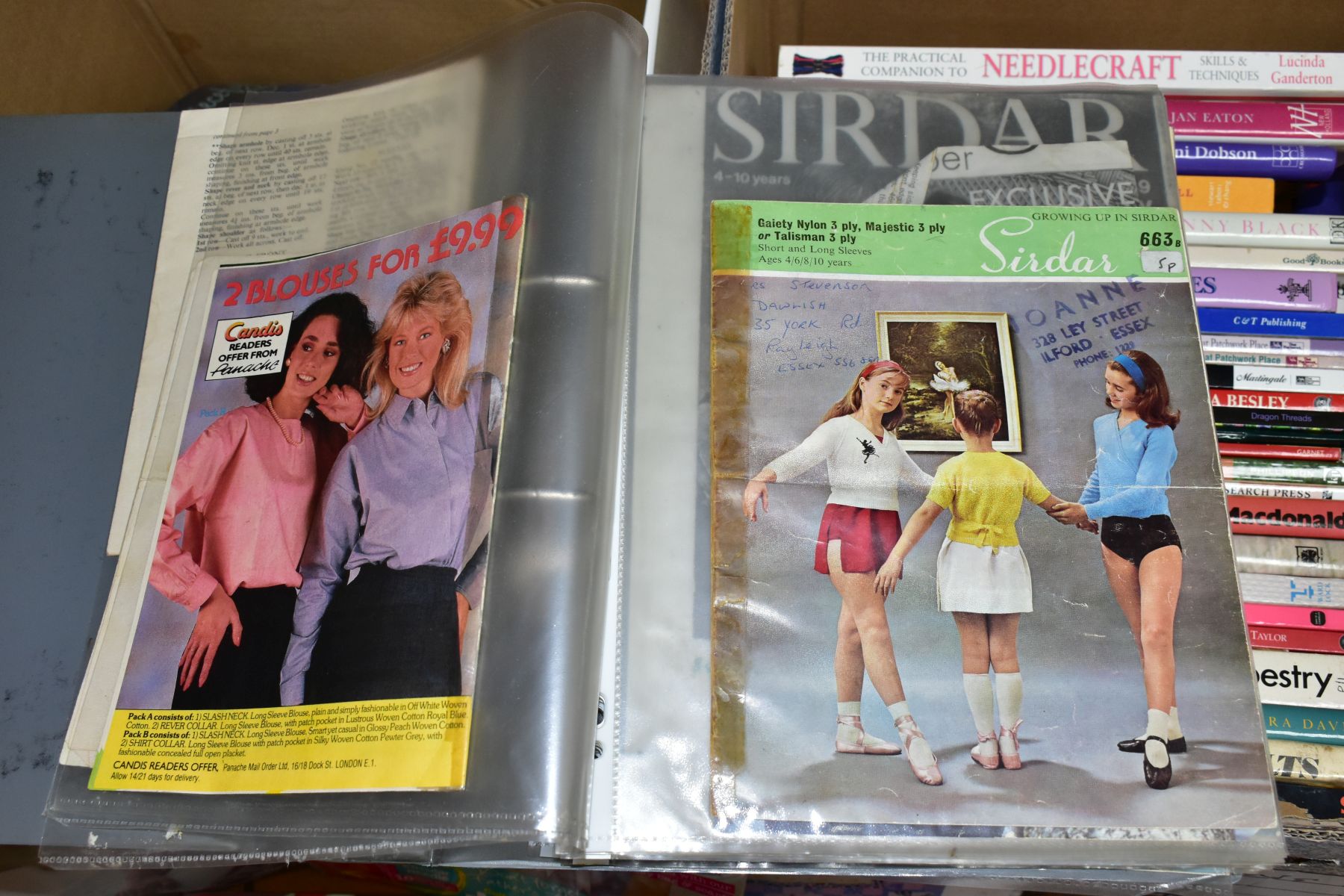 THREE BOXES OF BOOKS, PATTERNS AND MAGAZINES, relating to needlecraft, knitting and other craftwork, - Image 11 of 18