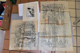 KITAGAWA UTAMARO (1753-1806) a Japanese wood block print depicting hairdressing from the series '