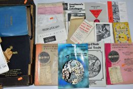 A BOX OF WATCH MAKERS MANUALS, INSTRUCTION BOOKLETS AND CATALOGUES, to include a 'Practical Watch