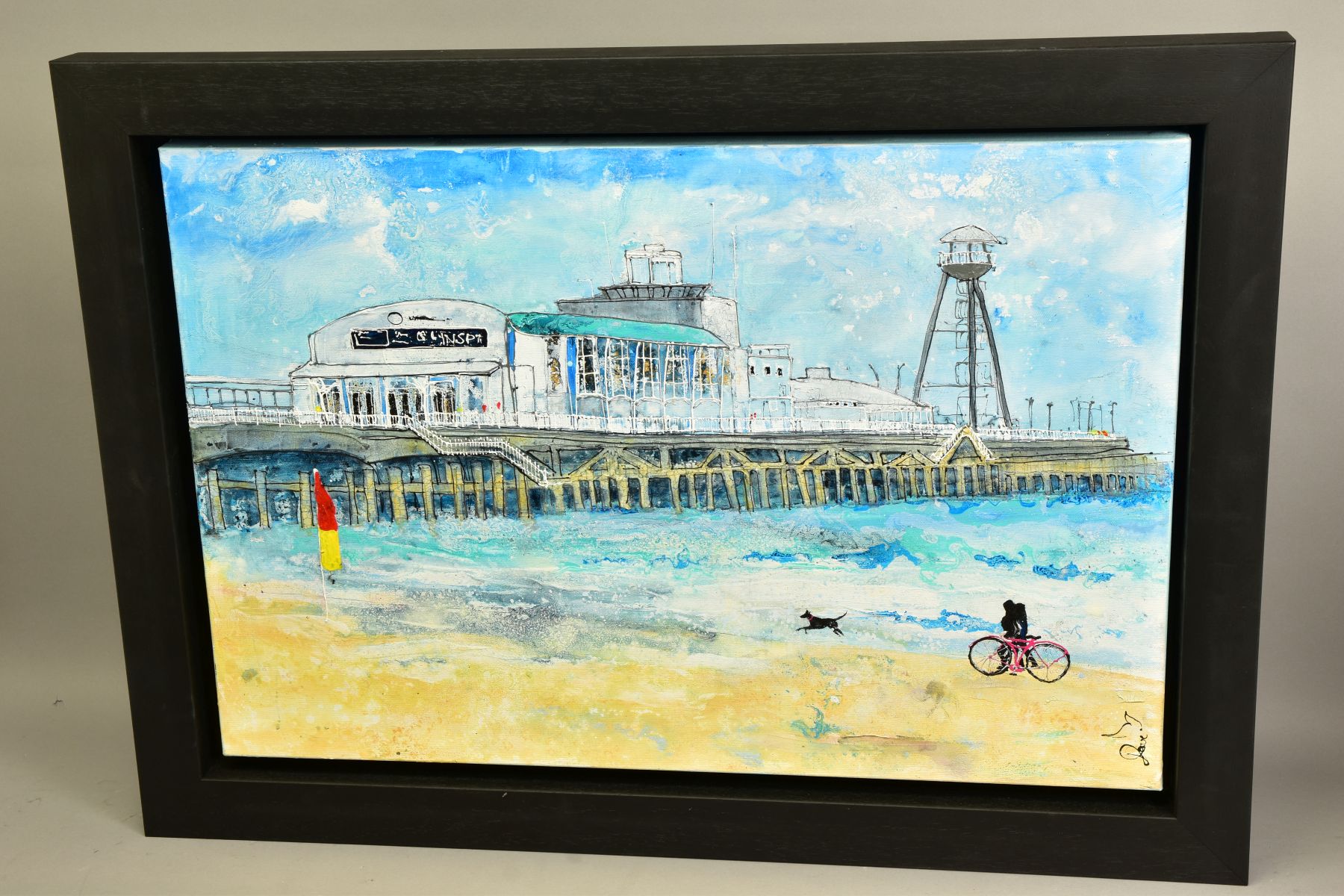 KATHARINE DOVE (BRITISH CONTEMPORARY) 'BOURNEMOUTH PIER', a south coast landscape, signed bottom - Image 11 of 14