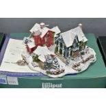 A BOXED LIMITED EDITION LILLIPUT LANE SCULPTURE, 'Home for The Holidays' from Christmas In America