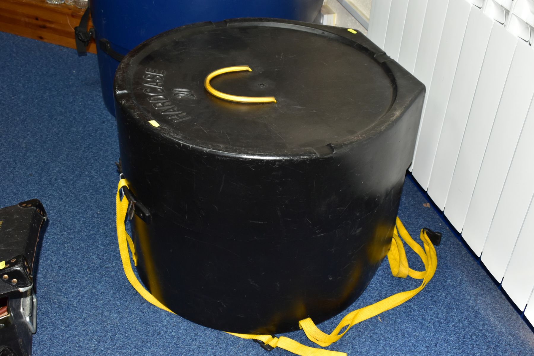 A SET OF THREE HARDCASE MOULDED PLASTIC DRUM CASES comprising 12'', 14'', and 20'' (3) - Image 2 of 2