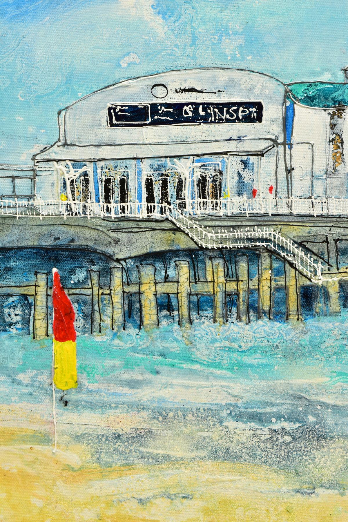 KATHARINE DOVE (BRITISH CONTEMPORARY) 'BOURNEMOUTH PIER', a south coast landscape, signed bottom - Image 5 of 14