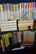 BOOKS, a miscellaneous compilation of fifty two hardback titles in two boxes, many in original