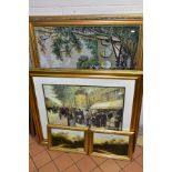 A PAIR OF LANDSCAPE OILS ON BOARD, early 20th century in style, signed N.Burton, framed, approximate