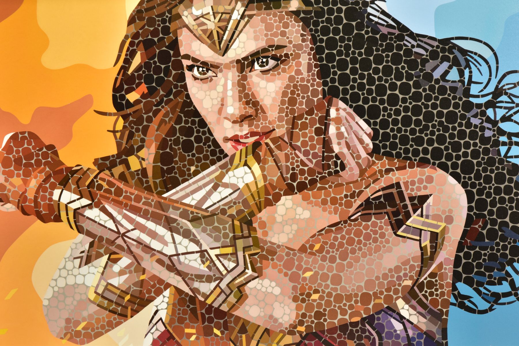 PAUL NORMANSELL (BRITISH 1978) 'THE TIME IS NOW', a limited edition print of Gal Gadot as Wonder - Image 3 of 14