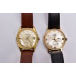 TWO GENTS WRISTWATCHES, the first with a round champagne dial signed 'Rotary, 17 jewels,