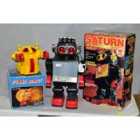 A BOXED KAMCO SATURN PLASTIC BATTERY OPERATED ROBOT, no. 1981, c.1980's, not tested, appears