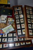 KENSITAS 'SILKS' & CIGARETTE/TRADE CARDS, a collection of forty eight Empire Flags in four wooden