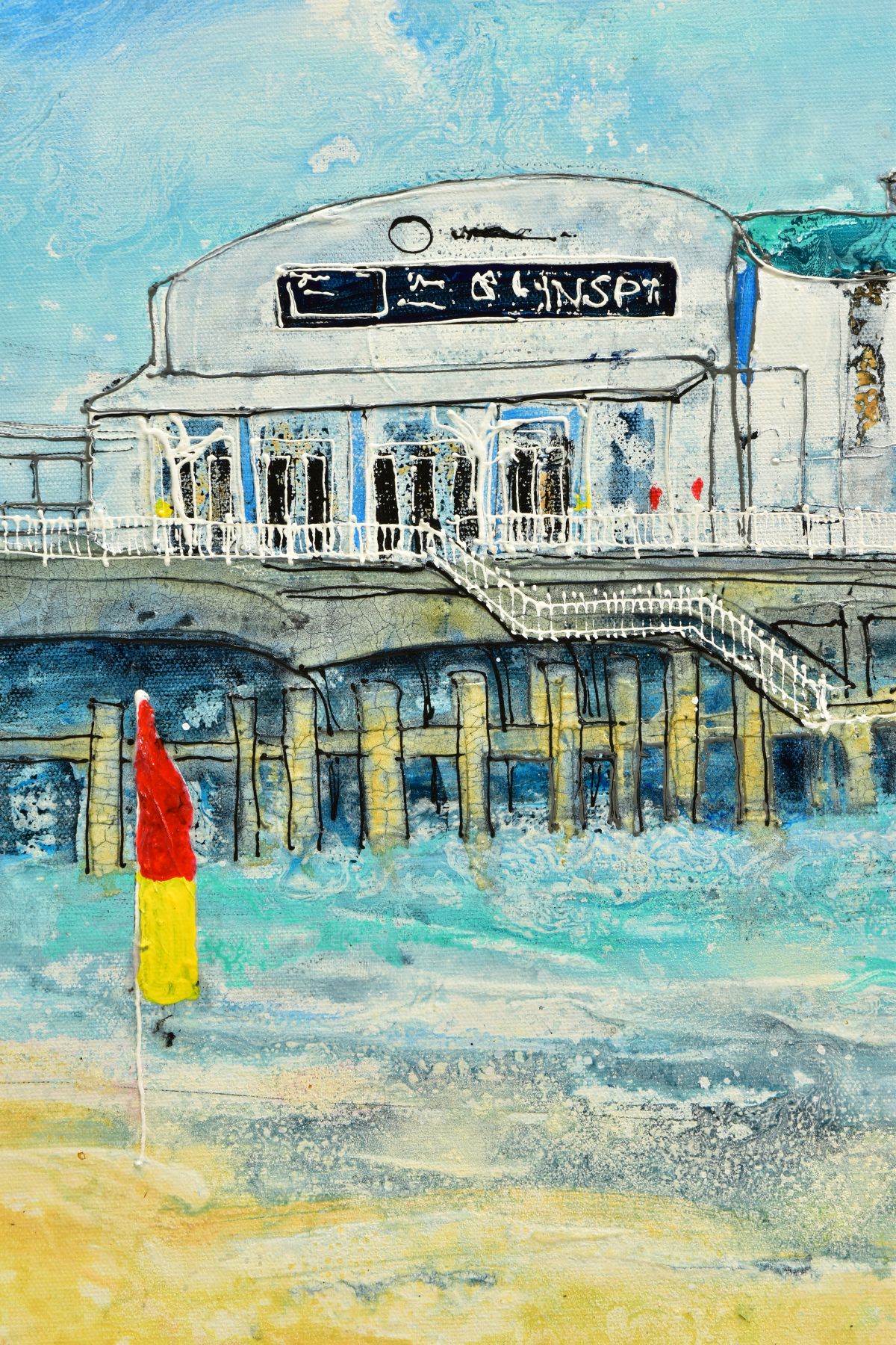 KATHARINE DOVE (BRITISH CONTEMPORARY) 'BOURNEMOUTH PIER', a south coast landscape, signed bottom - Image 6 of 14