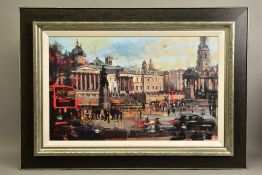 CHRISTIAN HOOK (BRITISH 1971) 'TRAFALGAR SQUARE, LONDON', an artist proof print 28/30, signed bottom