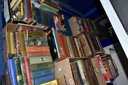 BOOKS, seven boxes of early - mid 20th Century titles, mainly Boys and Girls 'Annual' type