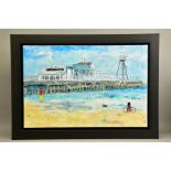 KATHARINE DOVE (BRITISH CONTEMPORARY) 'BOURNEMOUTH PIER', a south coast landscape, signed bottom