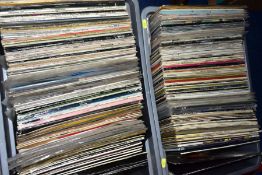 TWO TRAYS CONTAINING OVER TWO HUNDRED LPs OF CLASSICAL MUSIC AND FILM SOUNDTRACKS including
