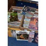 TWO TRAYS CONTAINING OVER TWO HUNDRED LPS, artists include the Mamas and the Papas, Chet Atkins,