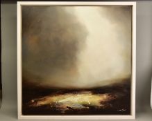 NEIL NELSON (BRITISH 1977) 'VALLEY DRIFTS II' an abstract landscape, oil on canvas, signed bottom