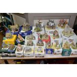 TWENTY THREE BOXED LILLIPUT LANE SCULPTURES FROM THE BRITISH AND NORTH COLLECTIONS, all with