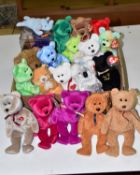 A COLLECTION OF ASSORTED TY BEANIE BABY SOFT TOYS, to ninclude 1997 Princess (Diana) bear, (made