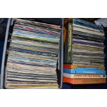 TWO TRAYS CONTAINING OVER ONE HUNDRED AND FIFTY LPs AND BOXSETS, including The Goons, Tony