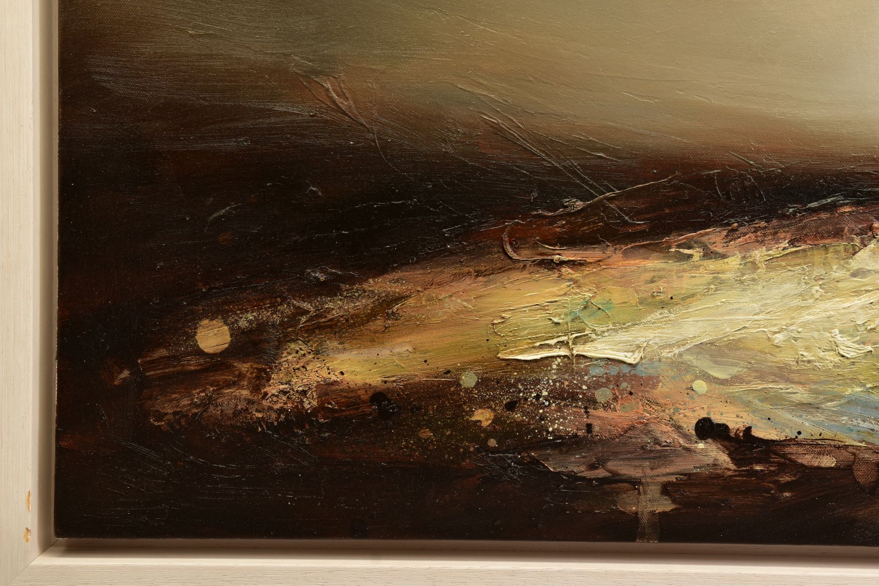 NEIL NELSON (BRITISH 1977) 'VALLEY DRIFTS II' an abstract landscape, oil on canvas, signed bottom - Image 5 of 12