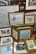 PRINTS, MAPS, MIRRORS AND INDENTURE, to include three signed limited edition Norman Thelwell prints,