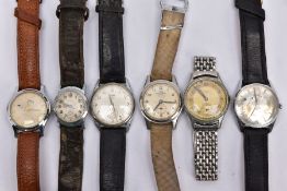 A BAG OF ASSORTED WRISTWATCHES, six in total, of various styles, with names to include 'Avia,