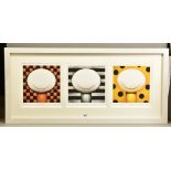DOUG HYDE (BRITISH 1972) 'BRONZE, SILVER, GOLD', a limited edition print 133/395 depicting three