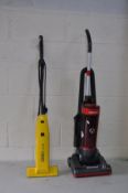 A HOOVER WHIRLWIND UPRIGHT VACUUM CLEANER and an Electrolux Super broom Vacuum cleaner (both PAT