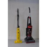 A HOOVER WHIRLWIND UPRIGHT VACUUM CLEANER and an Electrolux Super broom Vacuum cleaner (both PAT