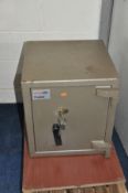 A SECURIKEY PREMIER METAL SAFE with two keys 44cm wide 46cm deep and 48cm high