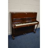 A MONINGTON AND WESTON, LONDON, MAHOGANY OVERSTRUNG UPRIGHT PIANO, serial number 51425, width