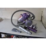 A DYSON DC08 TELESCOPE WRAP VACUUM CLEANER with various attachments (PAT pass and working)