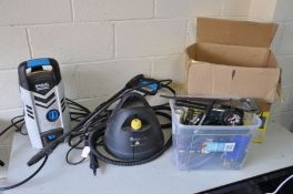 A MACALLISTER MPWP100D 1300W PRESSURE WASHER with lance, Mckeller 1300W steam cleaning kit with