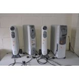 FOUR OIL FILLED ELECTRIC RADIATORS including two Bionaire (one with inoperable), a Proline and a
