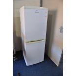 A BEKO TALL FRIDGE FREEZER, frost Free 55cm wide 153cm high (PAT pass and working at 3 and -20