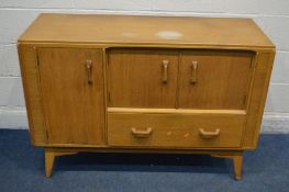 A G PLAN BRANDON OAK SIDEBOARD, width 122cm x depth 45cm x height 85cm (some staining)