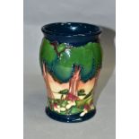 A MOORCROFT POTTERY VASE, 'Evening Sky' pattern, 2003 by Emma Bossons, impressed backstamp ,