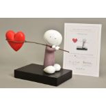 DOUG HYDE (BRITISH 1972) 'CAUGHT IN LOVE', a limited edition sculpture of a figure carrying a net