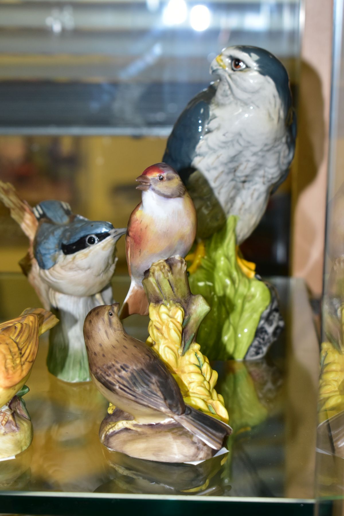 SIX VARIOUS ORNAMENTAL BIRDS, comprising a Beswick 'Golden Eagle Decanter' for Beneagles Scotch - Image 2 of 8