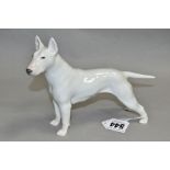 A ROYAL COPENHAGEN BULL TERRIER, white, No 3280, height 14cm x length 20cm (Condition:- appears ok)