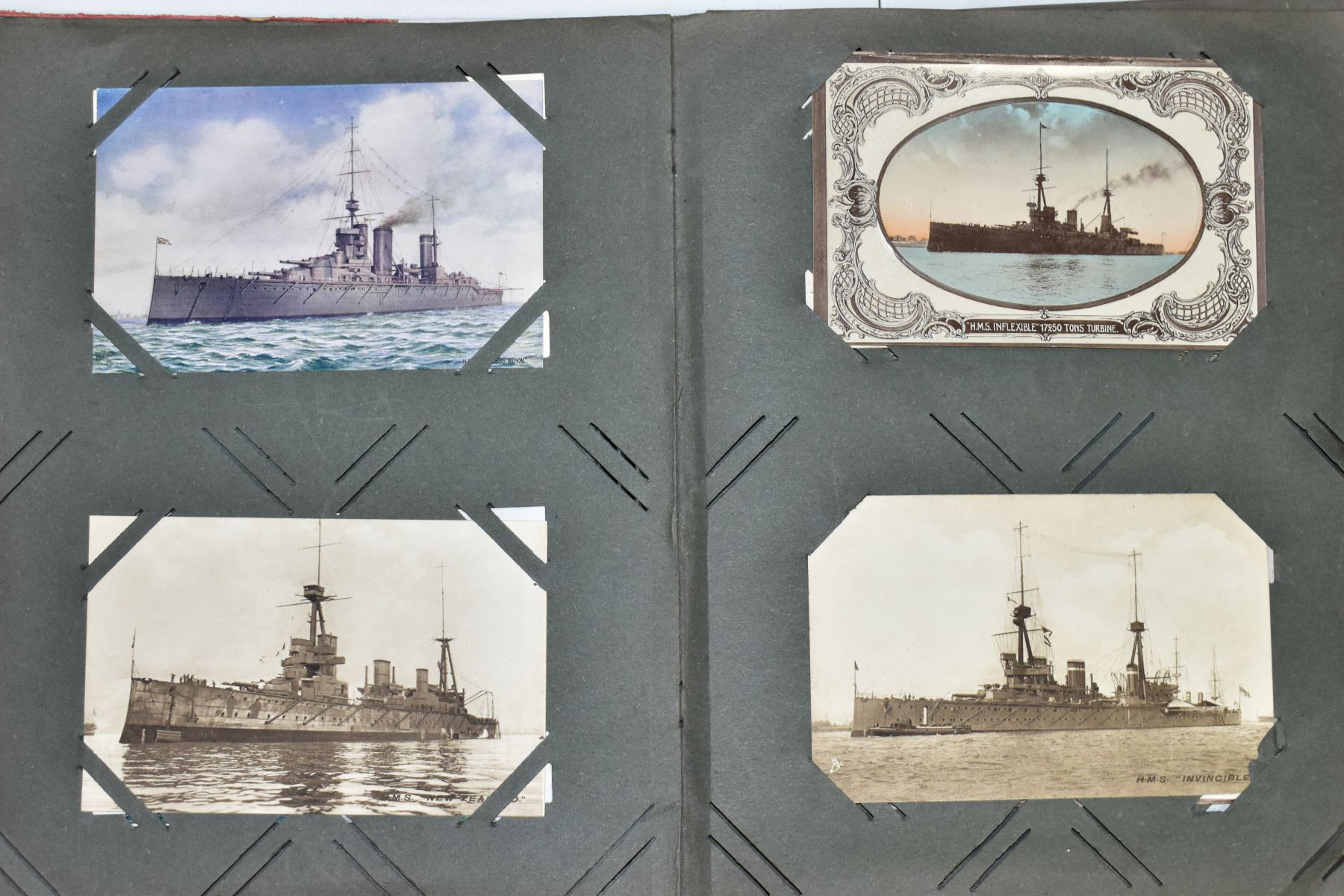 POSTCARDS, one album containing approximately one hundred and fifty WWI era Naval Battleship - Image 4 of 11