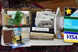 EPHEMERA, three boxes of ephemera, box one includes books, programmes, horse racing passes, Aston