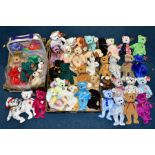 TWO BOXES OF ASSORTED TY BEANIE BABIES, majority with tags, includes Platinum Membership case,