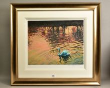 ROLF HARRIS (AUSTRALIA 1930) 'SWAN IN THE MORNING' a limited edition print 68/195, signed to lower