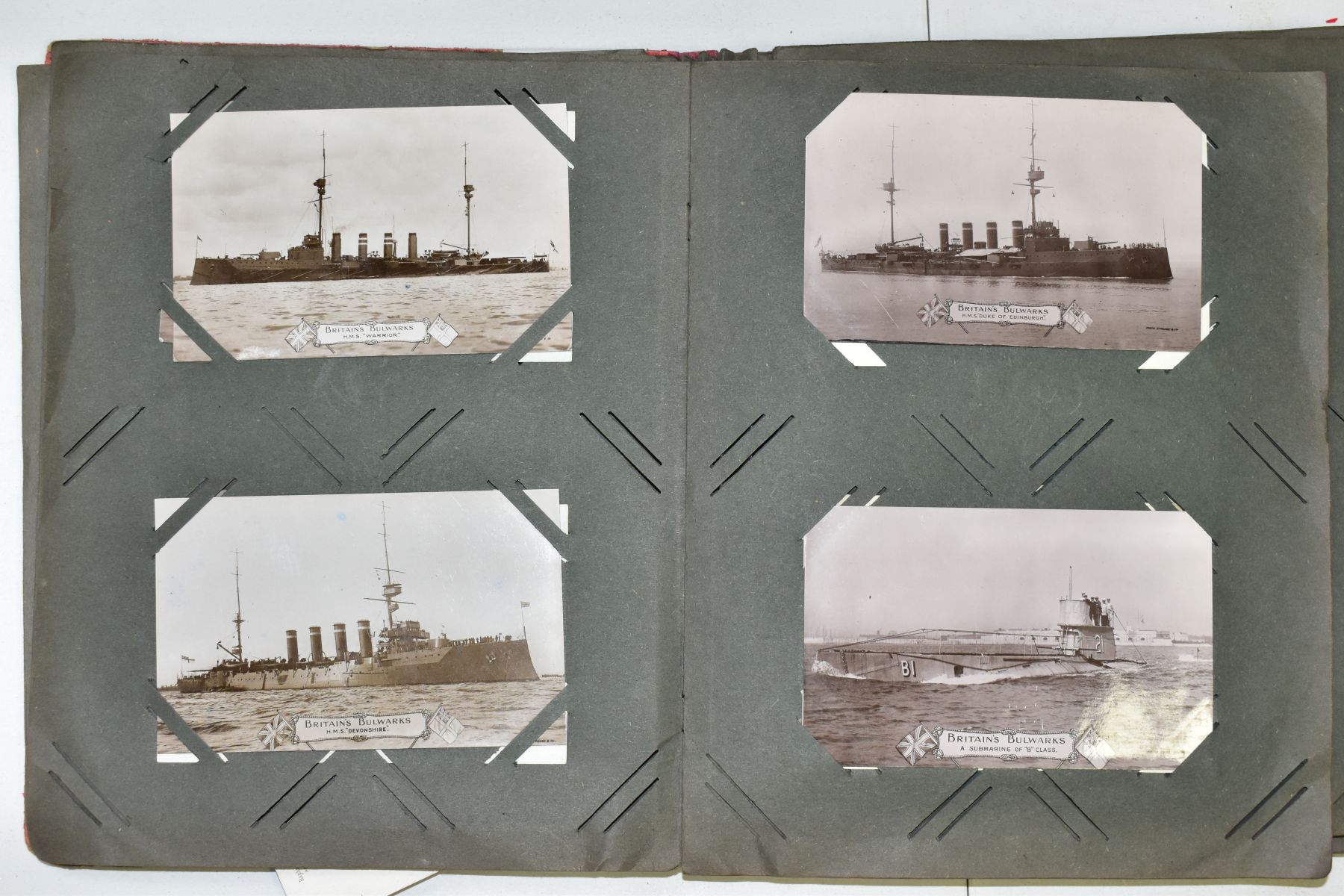 POSTCARDS, one album containing approximately one hundred and fifty WWI era Naval Battleship - Image 2 of 11